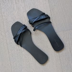 Reformation leather slides